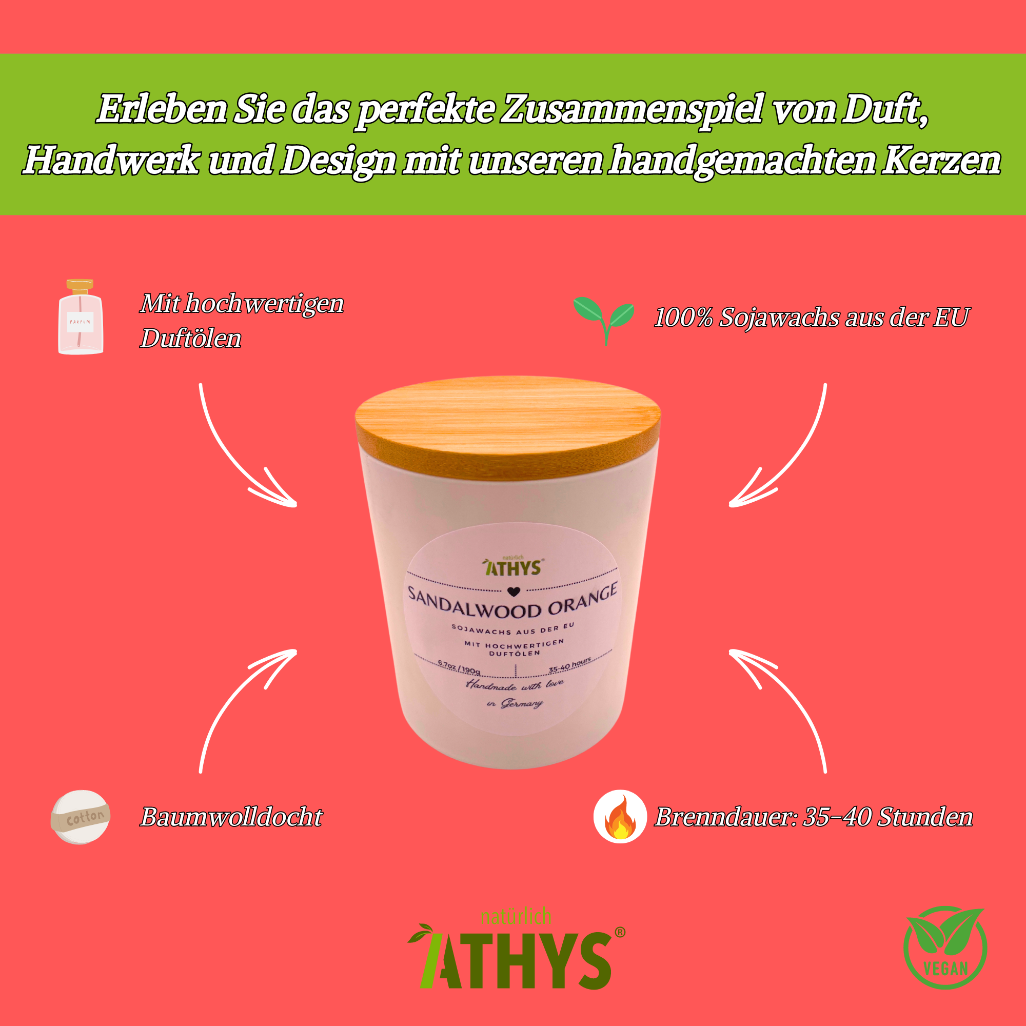 Sandalwood Orange Duftkerze